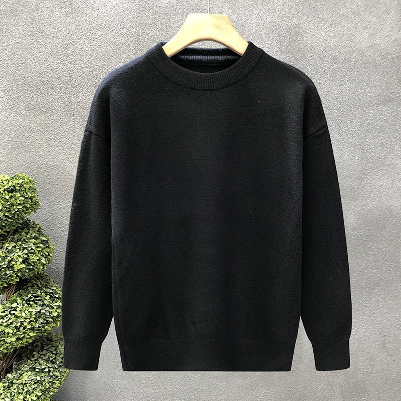 Classic Minimalist Crewneck Knit Sweater