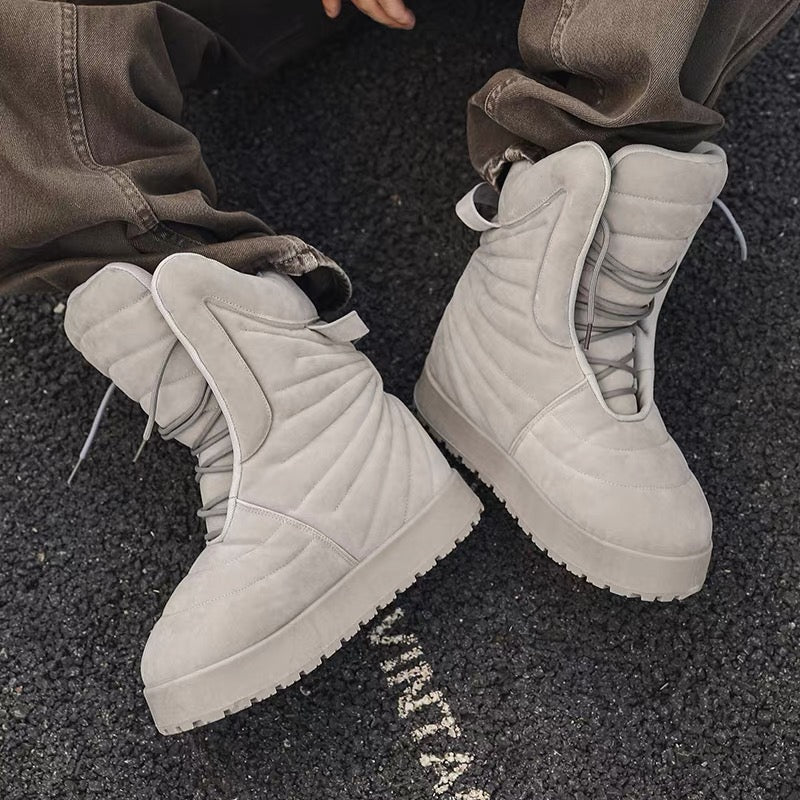 Avant-Garde Quilted Moon Boots