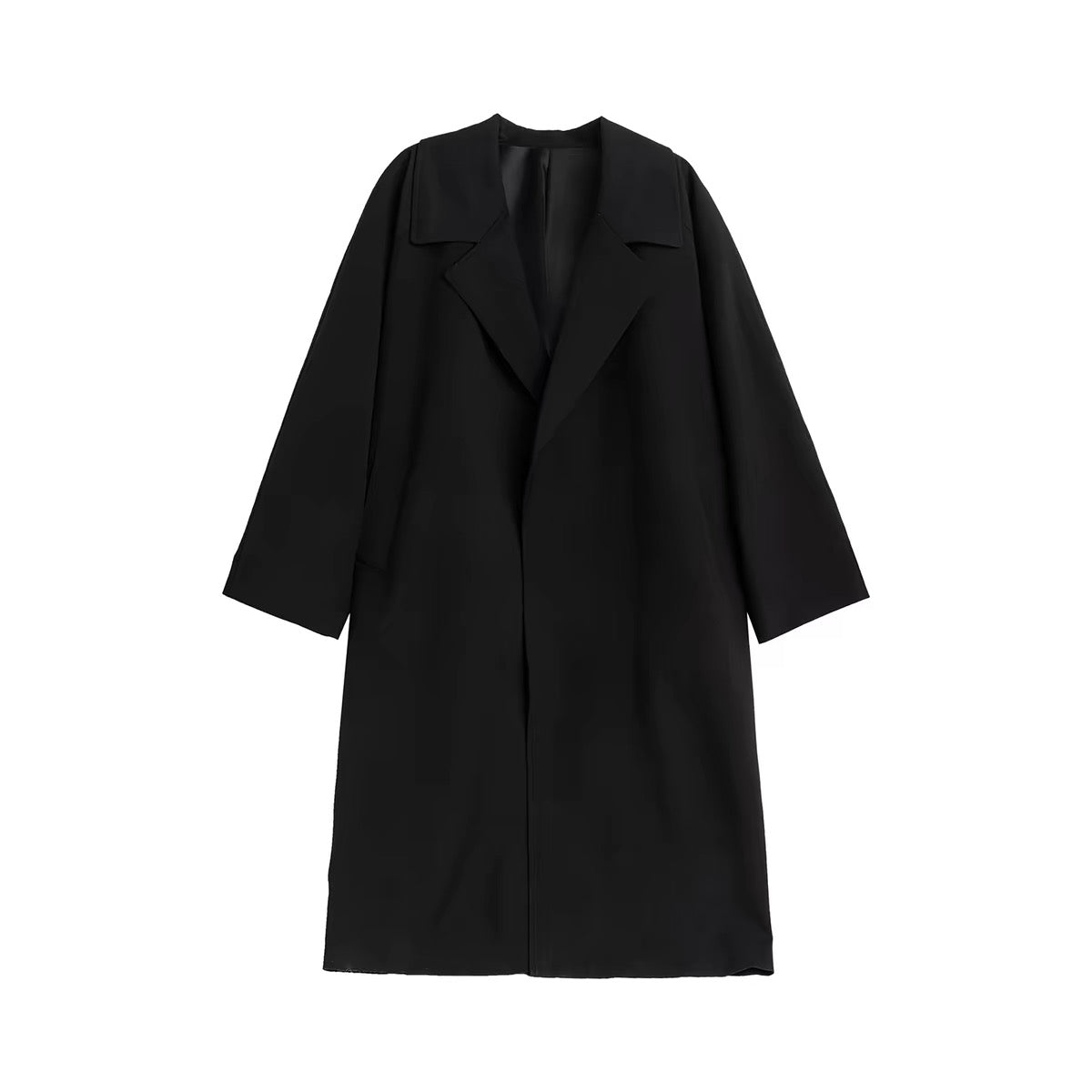 The Charcoal Double-Breasted Wool Overcoat
