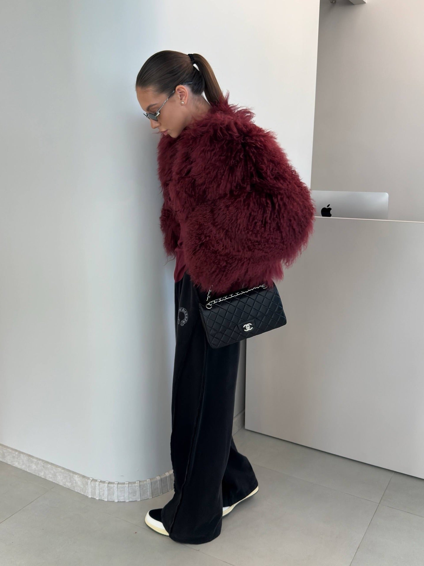 Shaggy Mongolian-Style Shearling Jacket