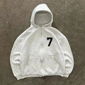Minimalist Numbered Zip-Up