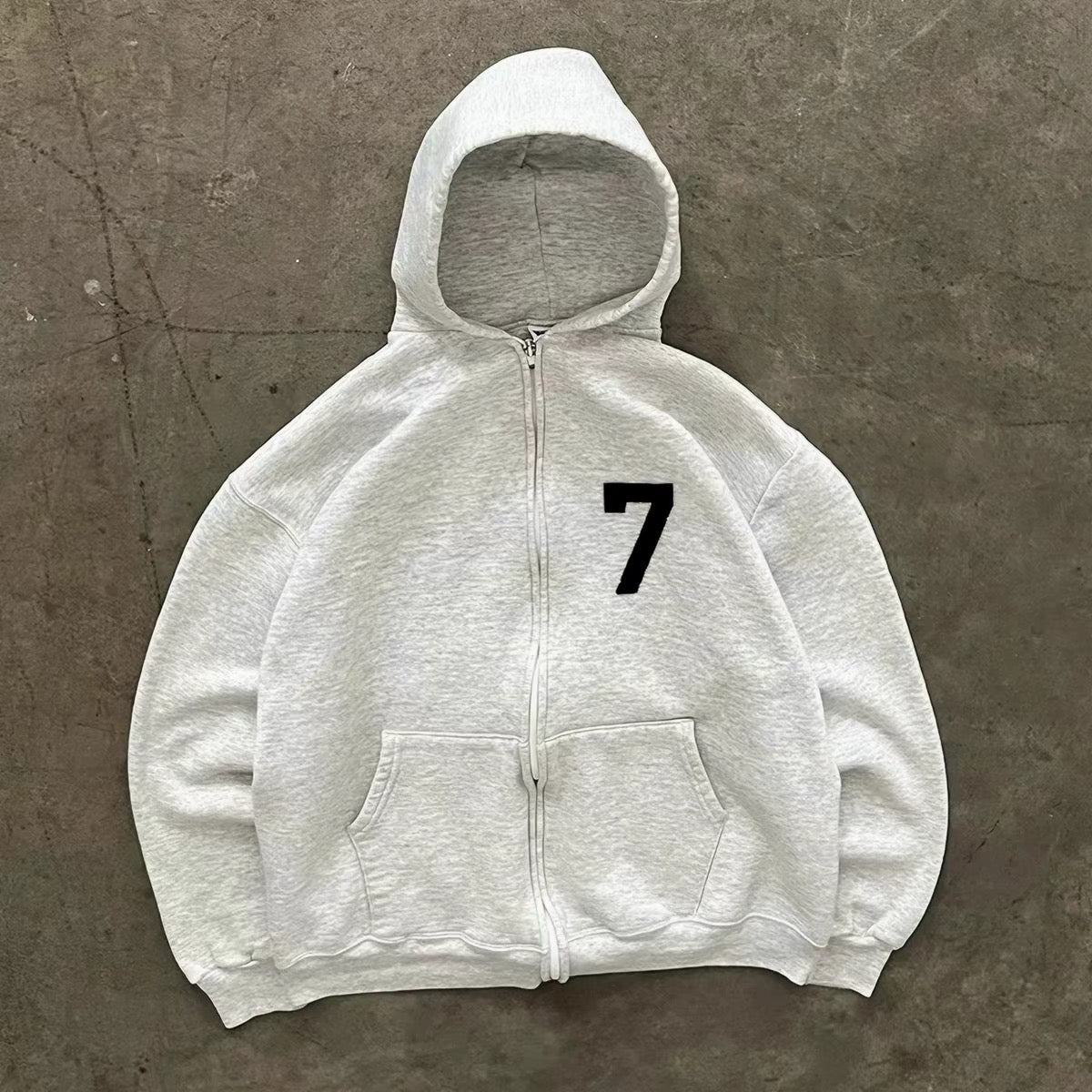 Minimalist Numbered Zip-Up