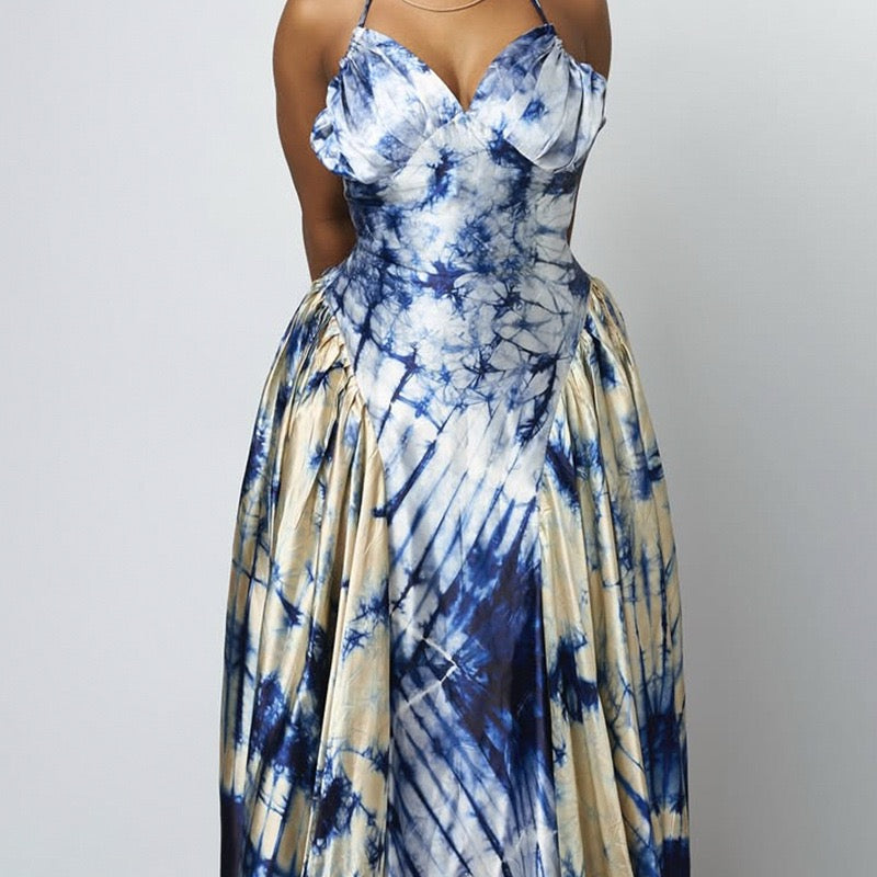 Full length Blue Dress