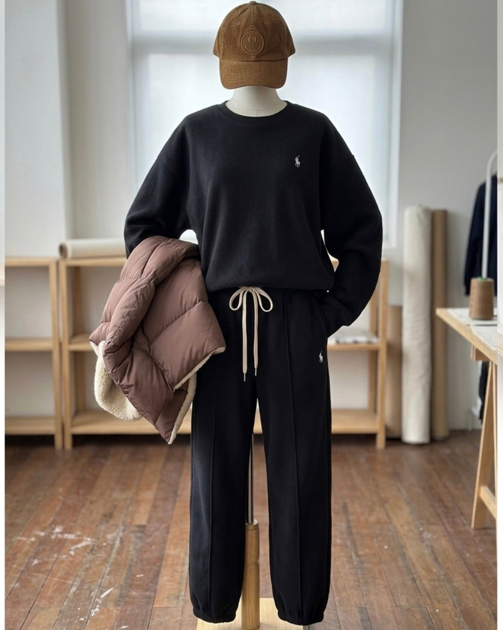 Cozy Fleece Two-Piece Sweat Suit