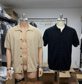 Summer button solid men shirt