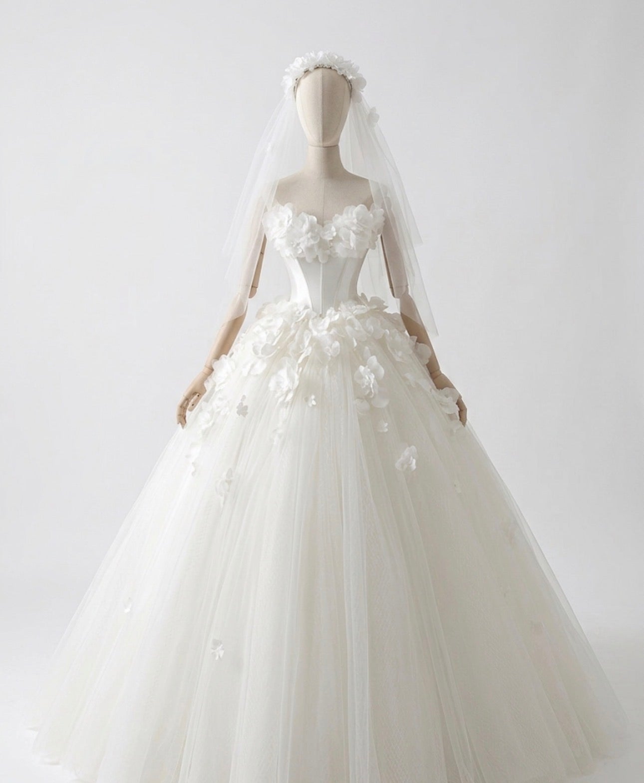 The Seraphina Blossom Gown / The Enchanted Petal Ballgown