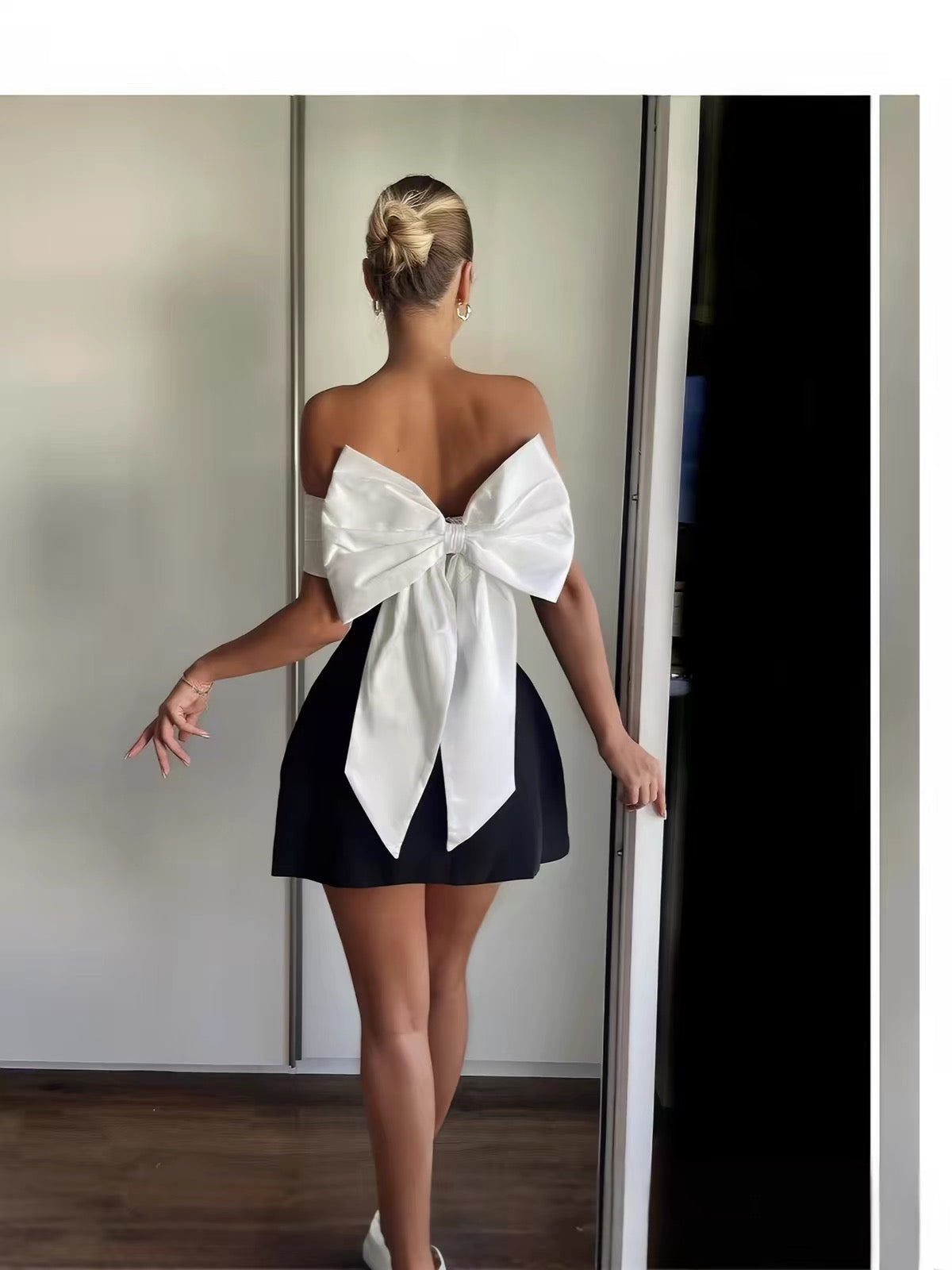 Elegant Off-The-Shoulder Cocktail Dress
