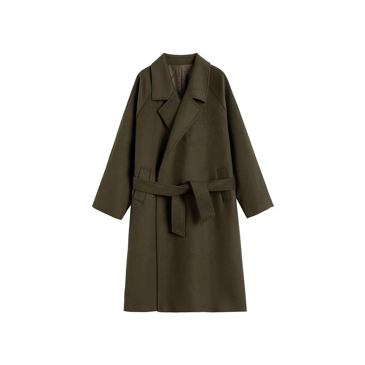 The Charcoal Double-Breasted Wool Overcoat