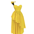 Bright Yellow Bow-Strap Dress
