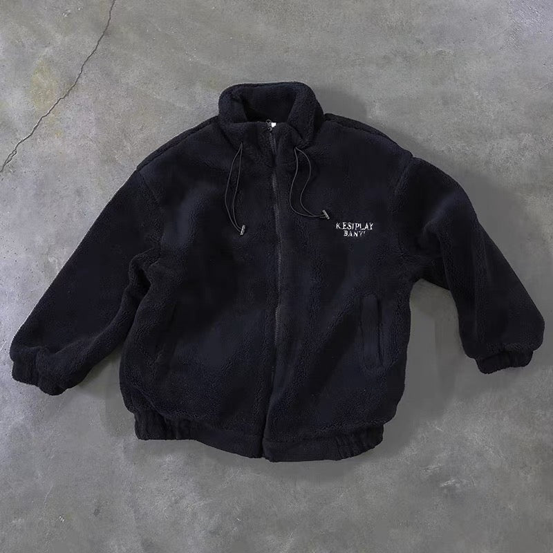 Sherpa Fleece Zip-Up Jacket