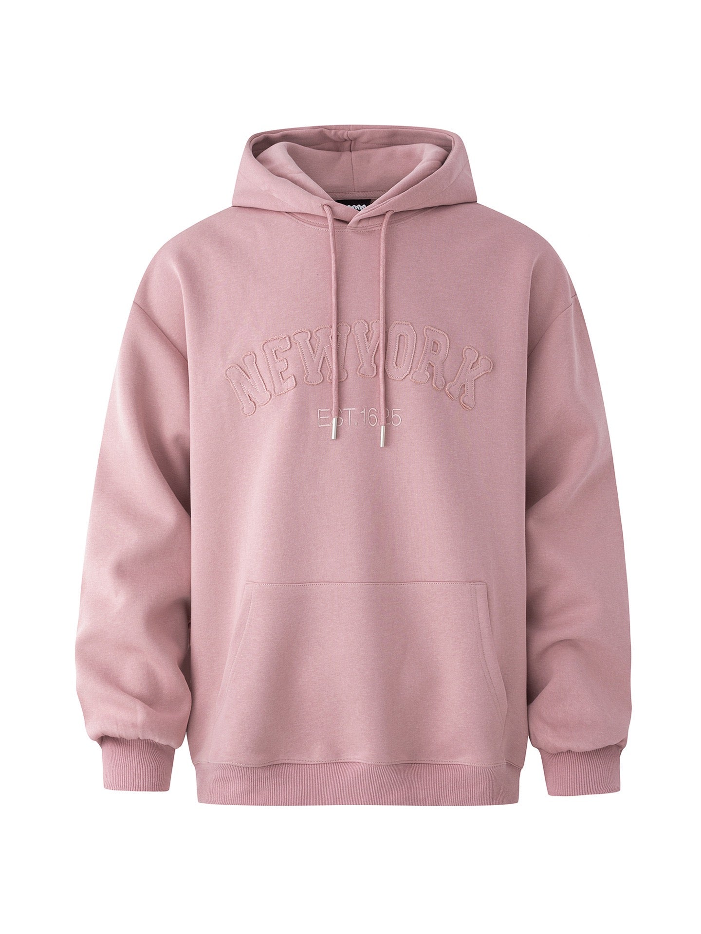 Embossed "New York" Hoodies (Dusty Pink & Slate Blue)