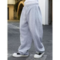 Classic Oversized Wide-Leg Heather Grey Sweatpants