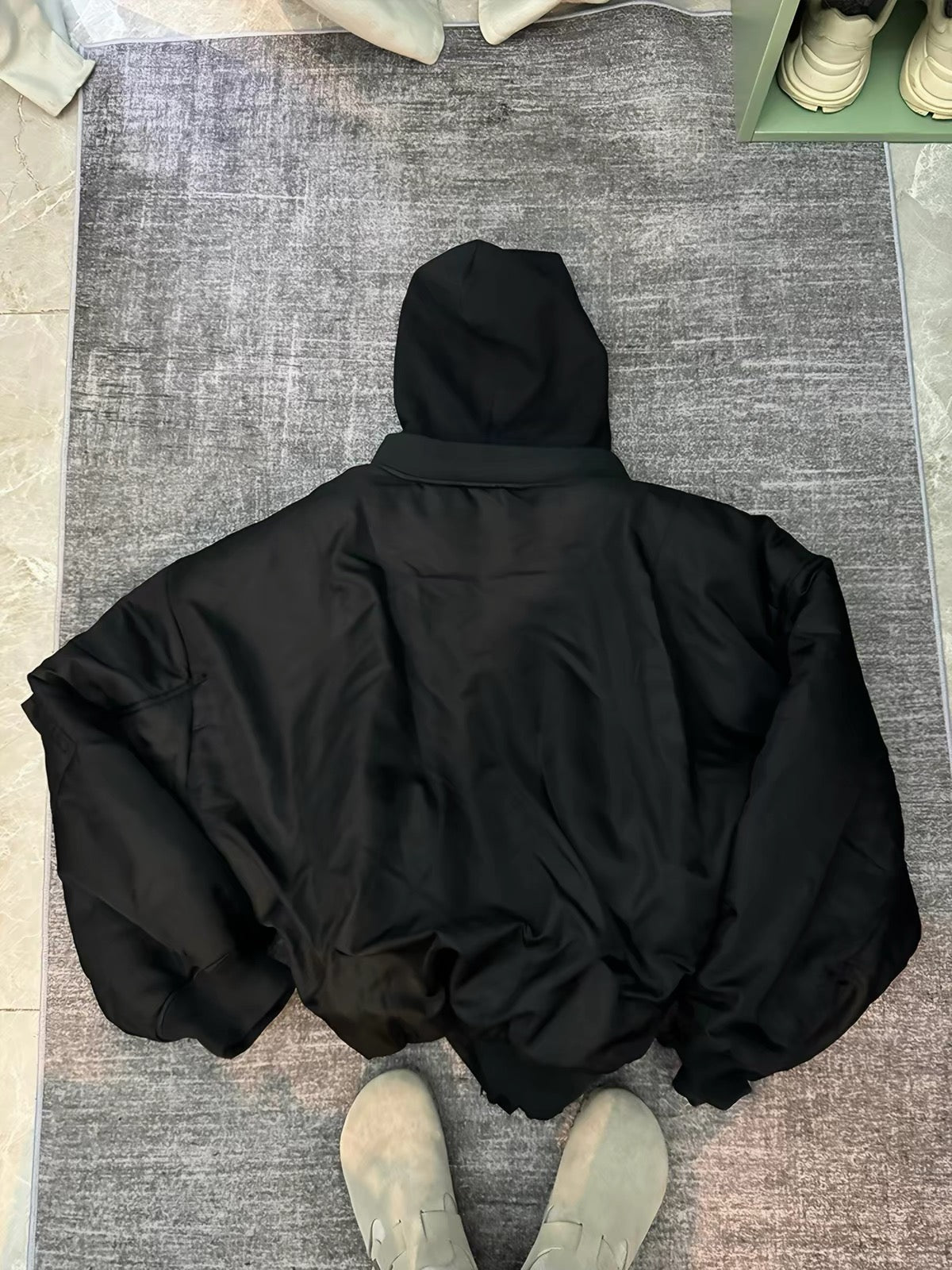 Padded MA-1 Bomber Jacket with Integrated Hood