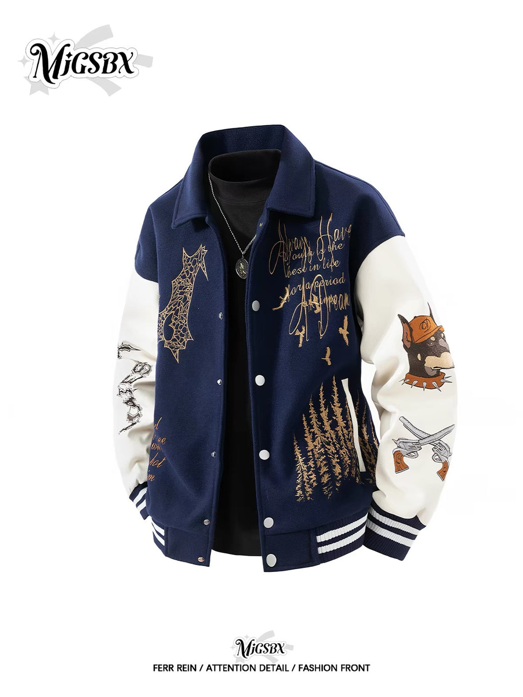 Avant-Garde Deconstructed Baseball Jacket