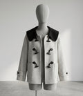 Minimalist Two-Tone Duffle Jacket