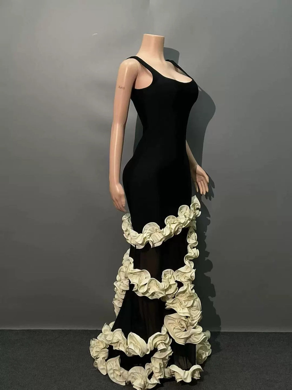 Square neck summer dress
