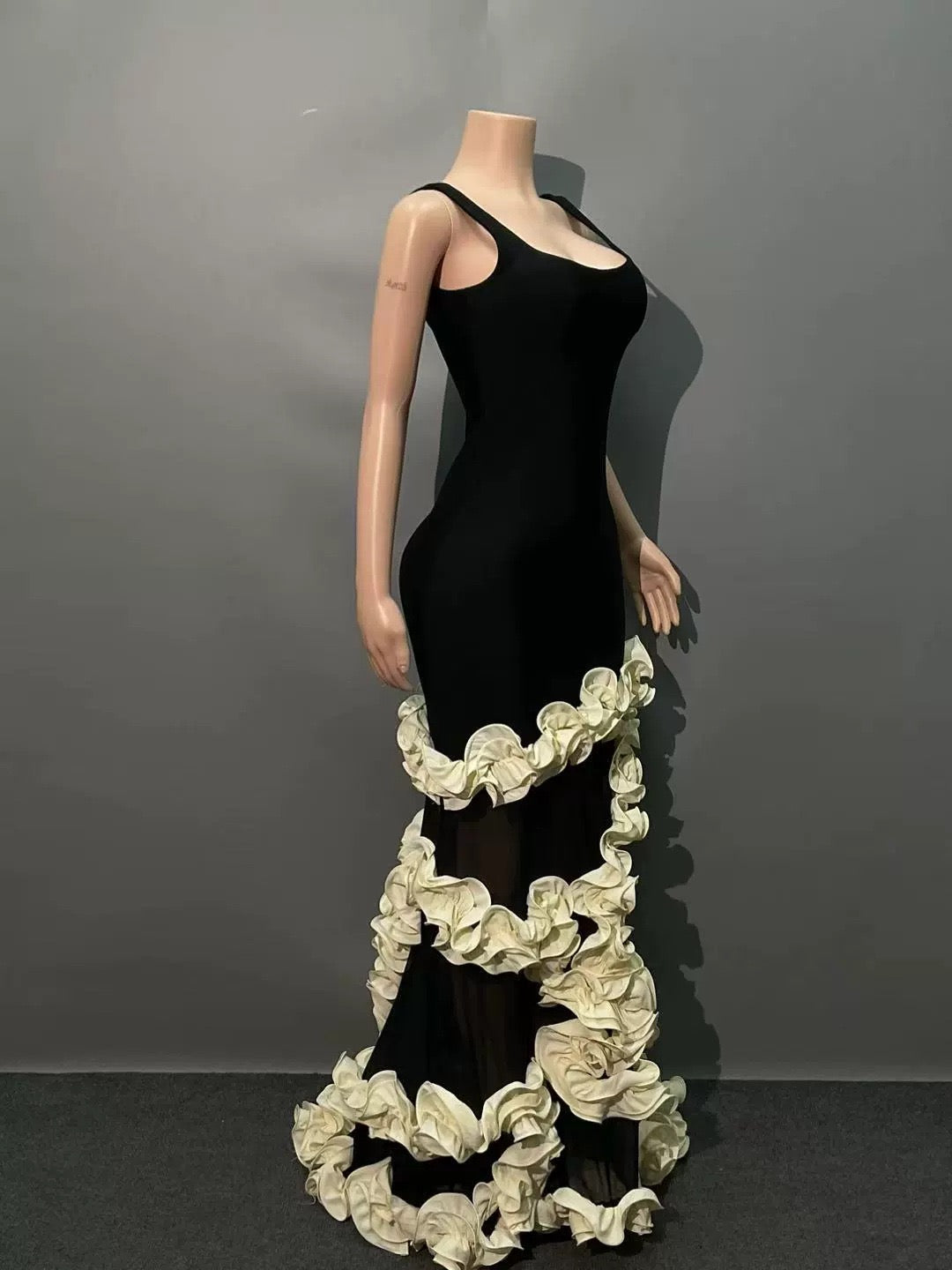 Square neck summer dress