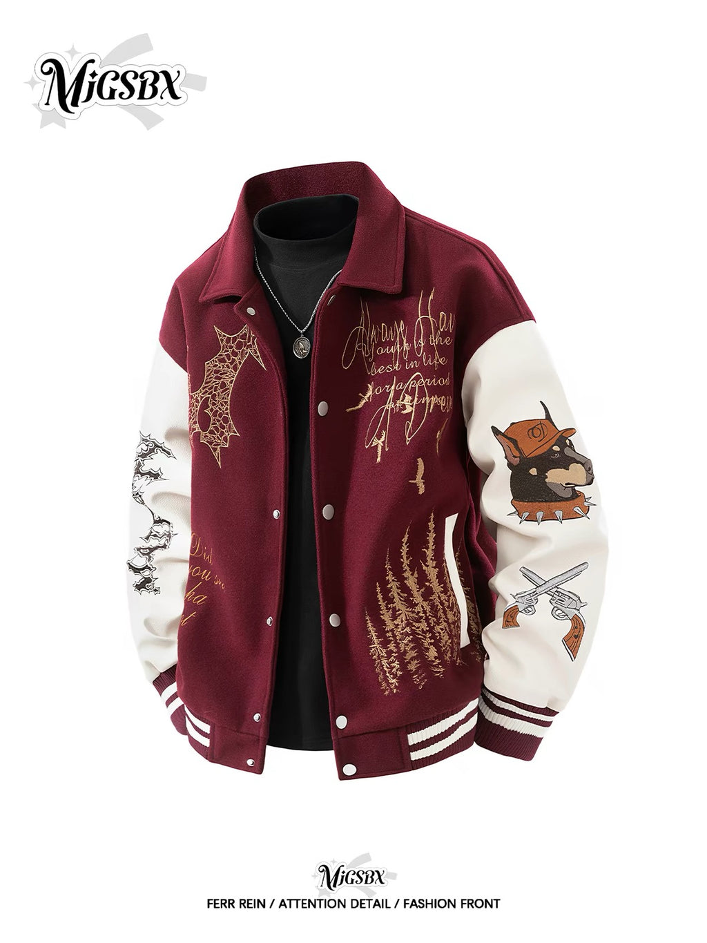Avant-Garde Deconstructed Baseball Jacket