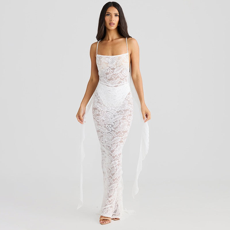 Sheer Lace Dress