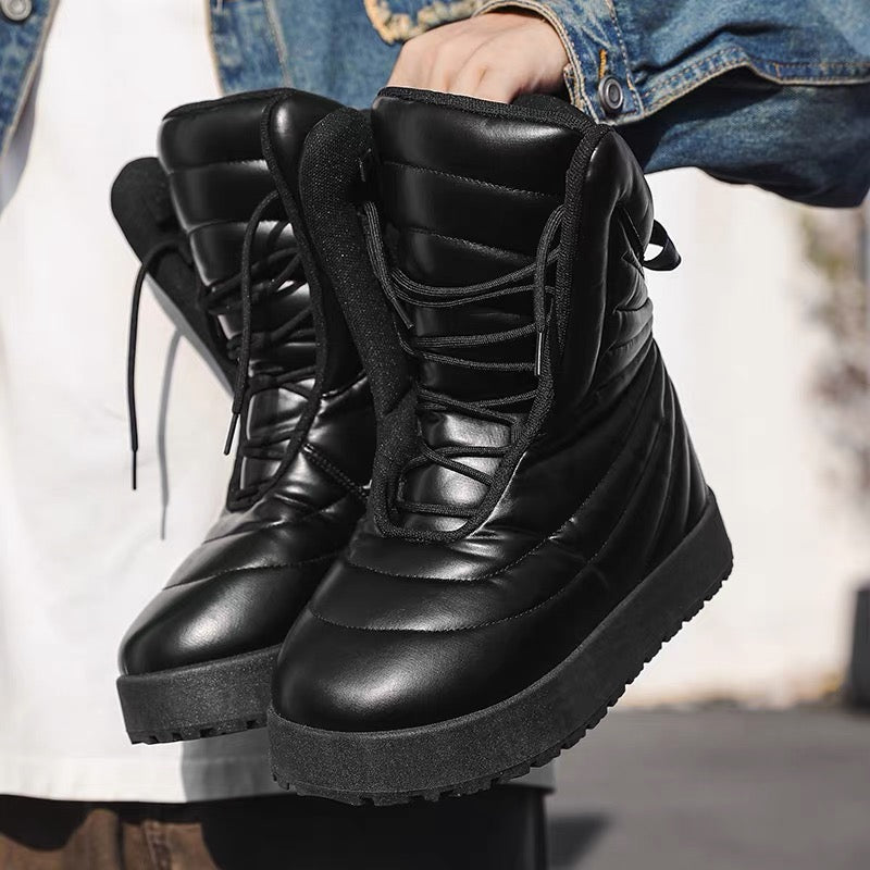 Avant-Garde Quilted Moon Boots