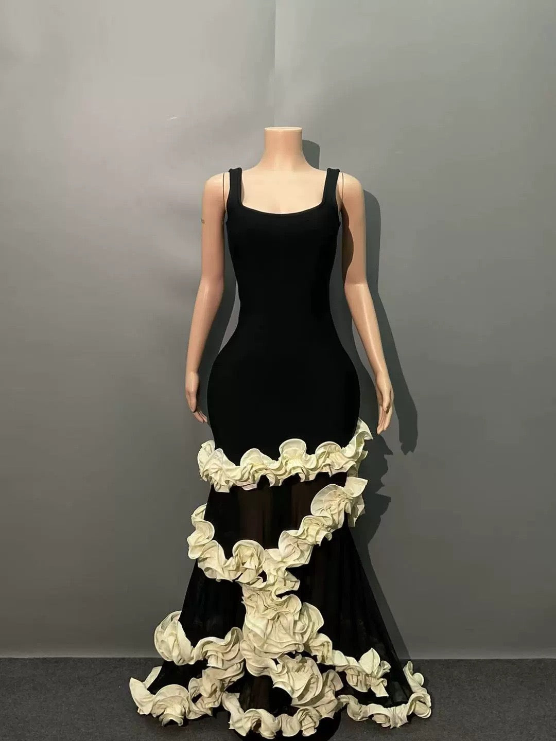 Square neck summer dress
