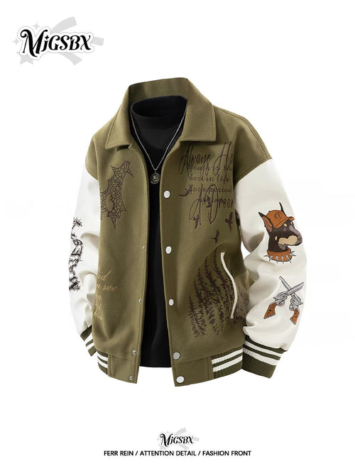 Avant-Garde Deconstructed Baseball Jacket