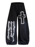 Wide-Leg Graphic Sweatpants