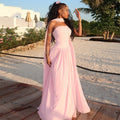 Pink Plain Dress