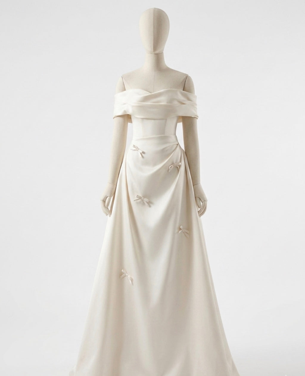 The Embroidered Satin Royal Ballgown