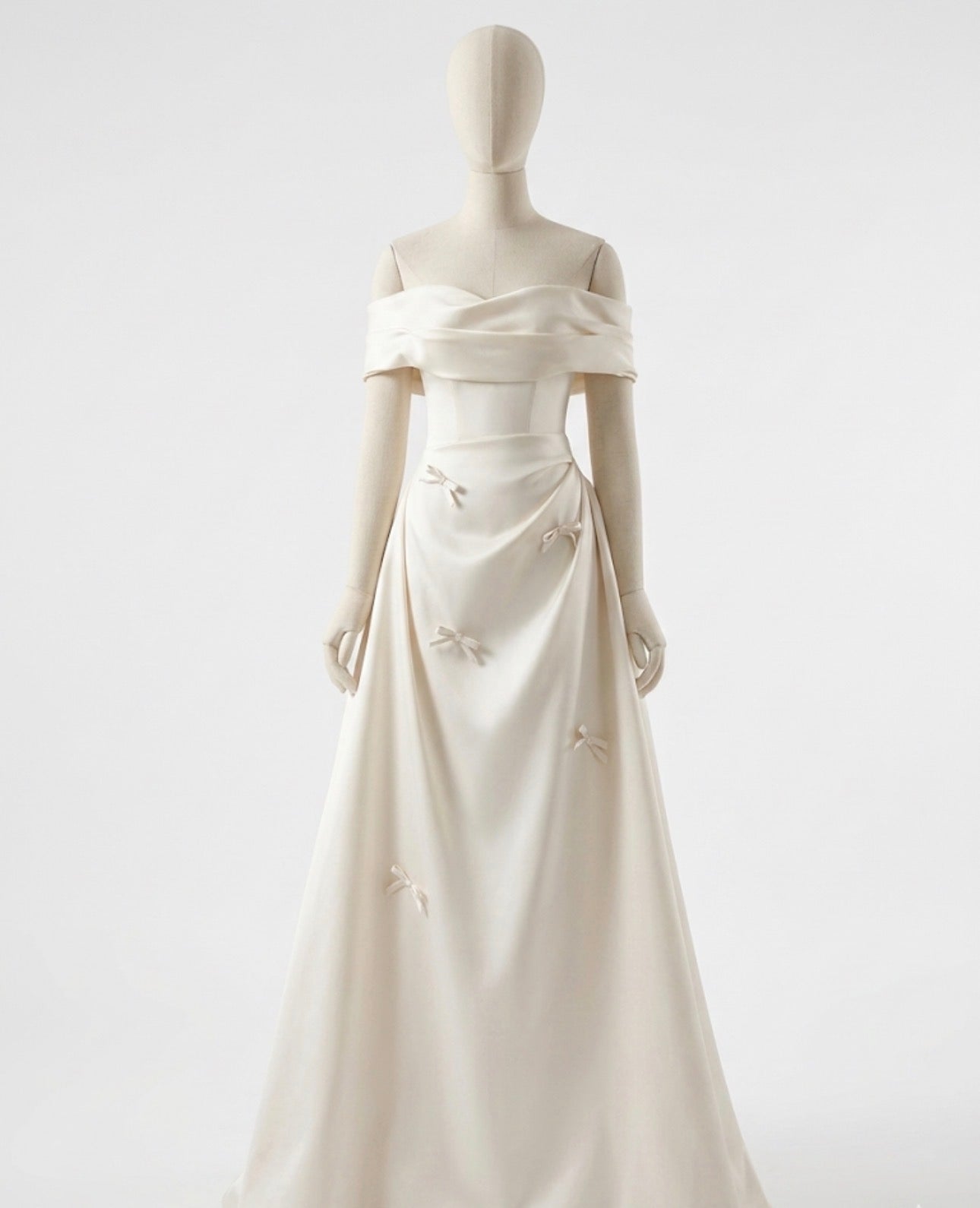 The Embroidered Satin Royal Ballgown