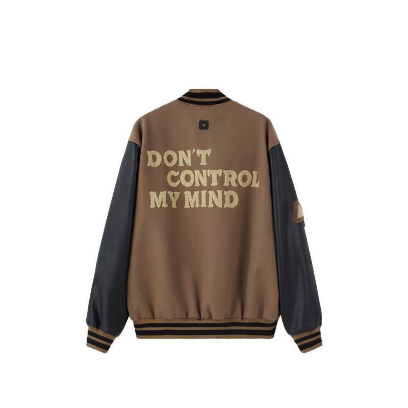 Oversized Vintage Varsity Bomber Jacket