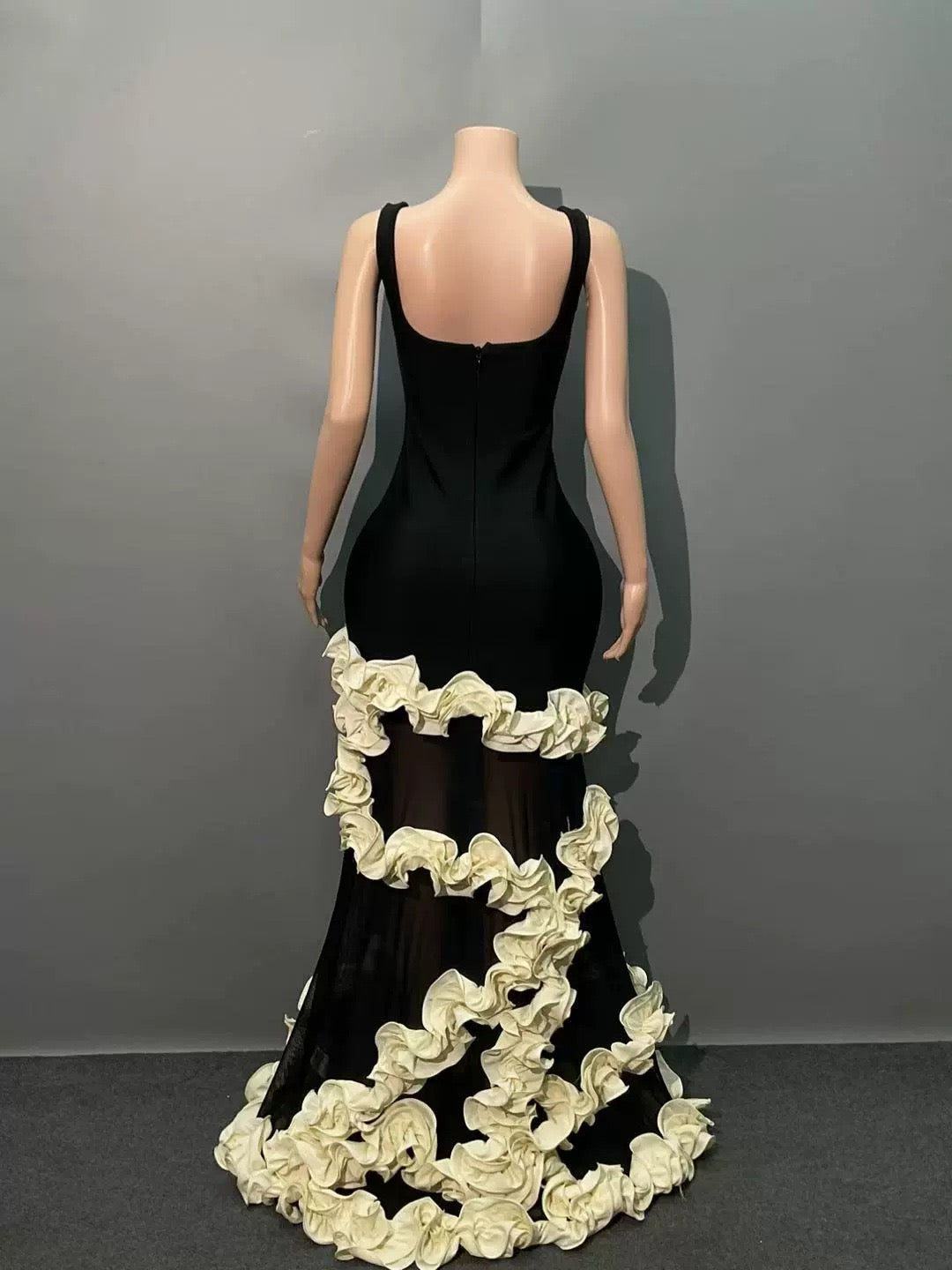 Square neck summer dress