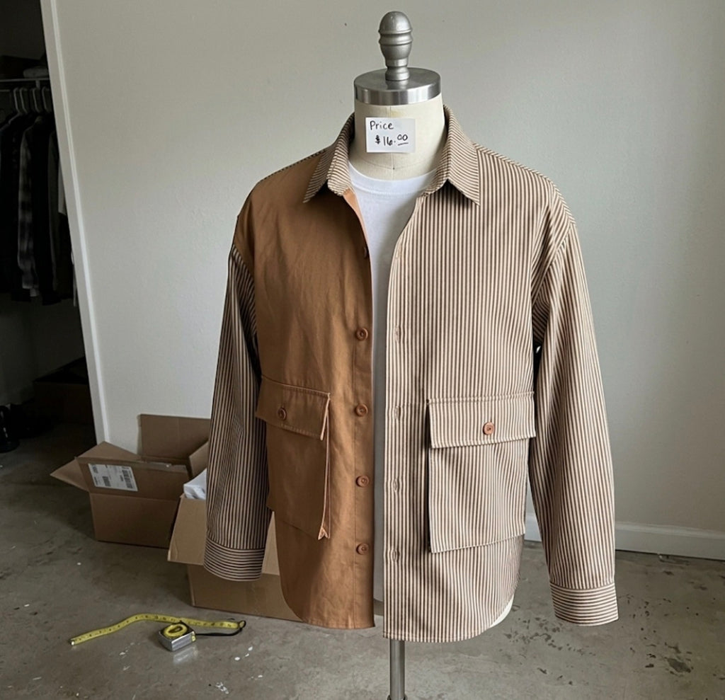 Long-sleeved shirt jacket