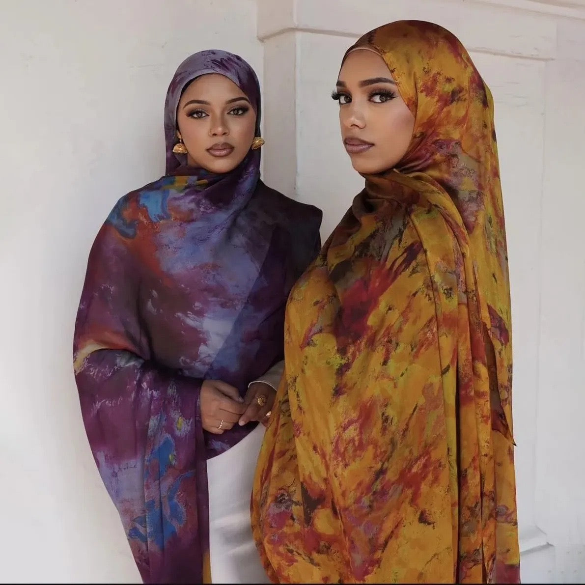 Premium Hand-Dyed Multi-Way Throw-On Set | Rich Marble & Tie-Dye Motifs