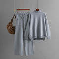 Luxe Ribbed Mock-Neck Knit Set