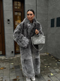 Longline Premium Faux-Fur Coat