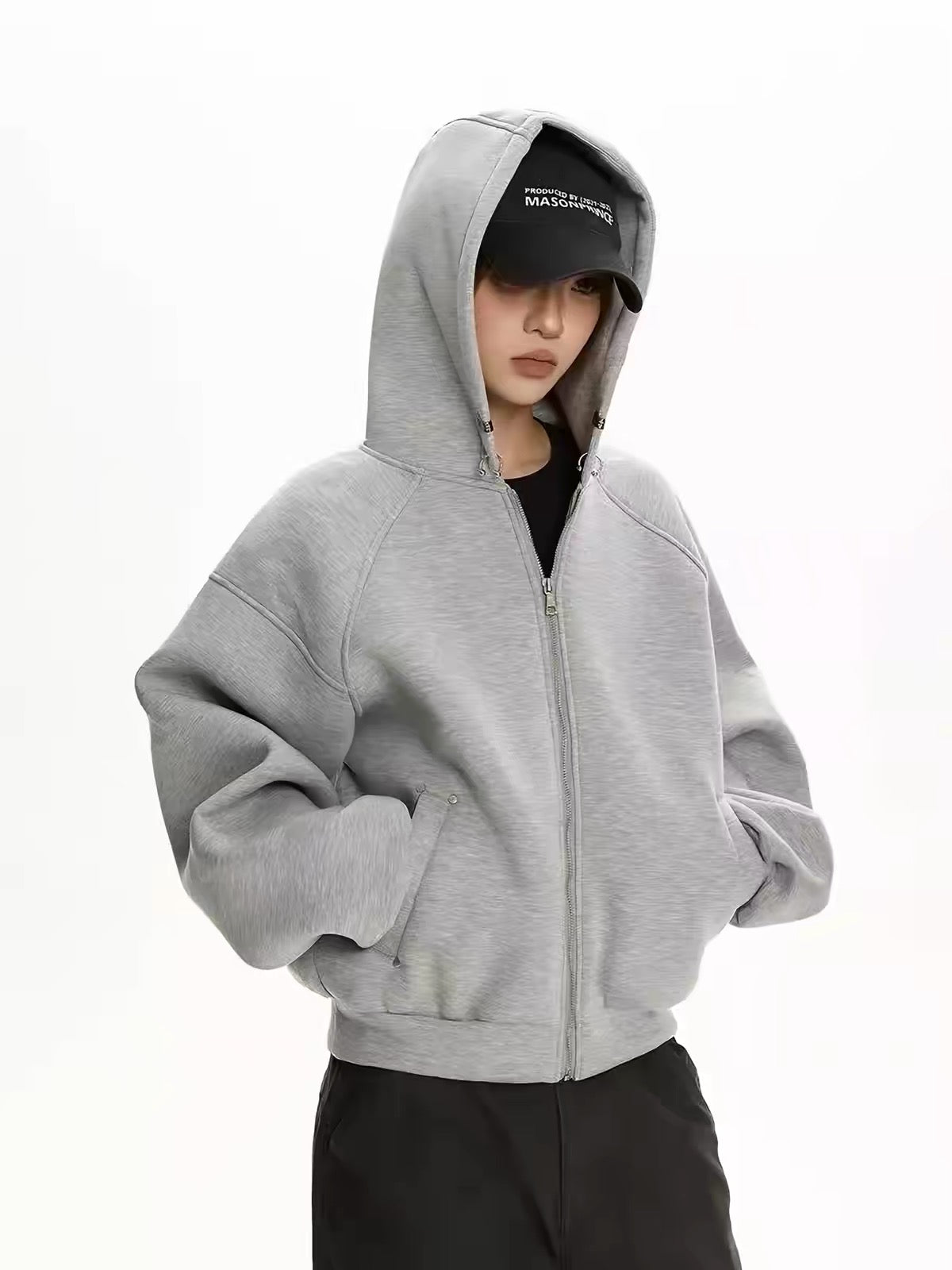 Sherpa-Lined Corduroy Zip Jacket