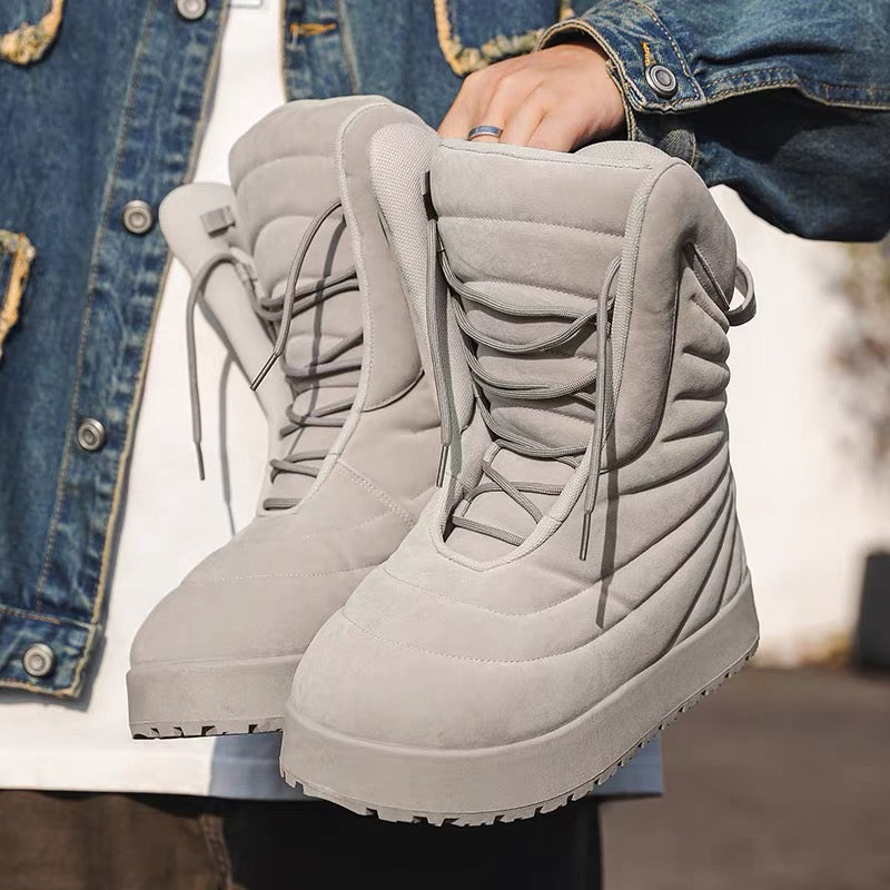 Avant-Garde Quilted Moon Boots