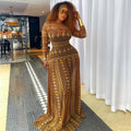 Patterned Brown Dress