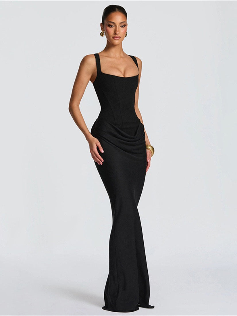 Women’s Chic Square‑Collar Dress