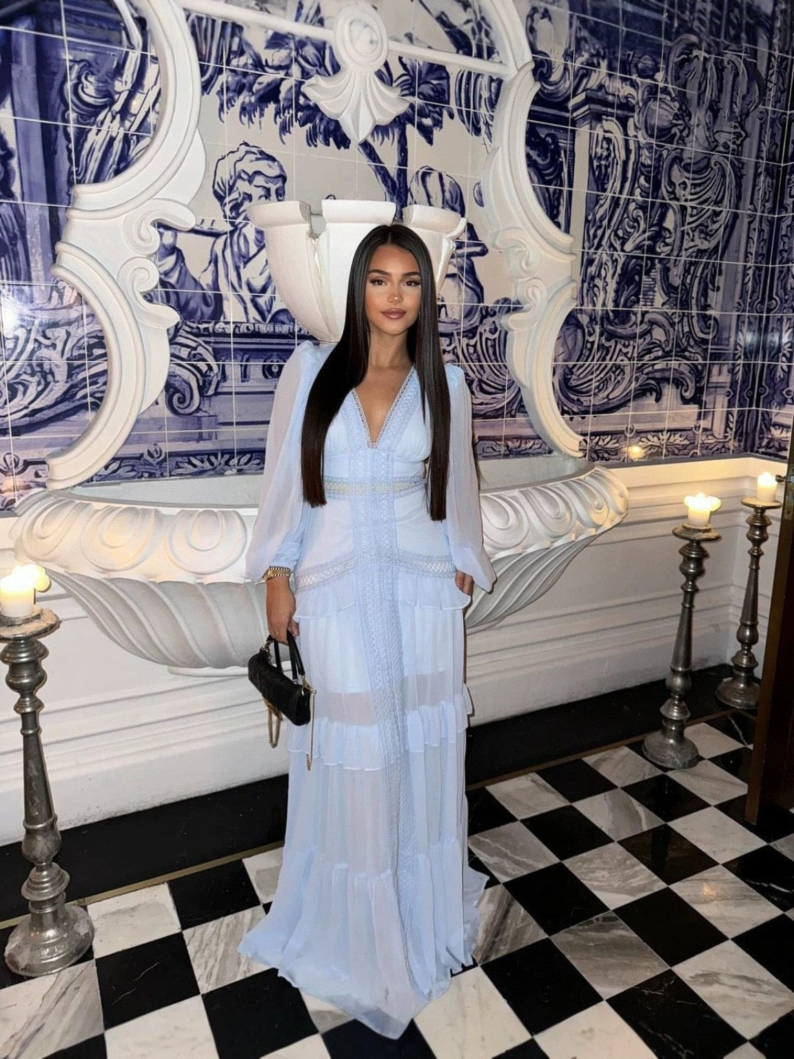 Women’s chic evening maxi dress